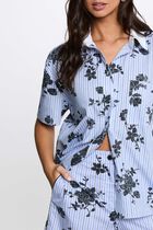 Shirt with contrast collar multicolor women