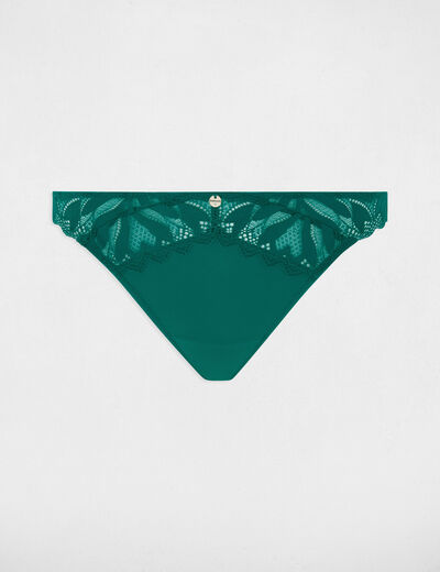 Lace Brazilian briefs green women