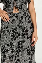 Tiered printed skirt multicolor women