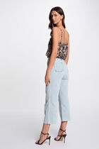 Printed top thin straps multicolor women