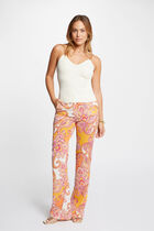Printed bootcut trousers multicolored women