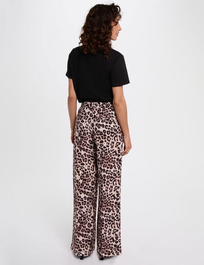 Fluid straight trousers multicolor women