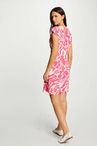 Printed A-line mini dress multicolored women