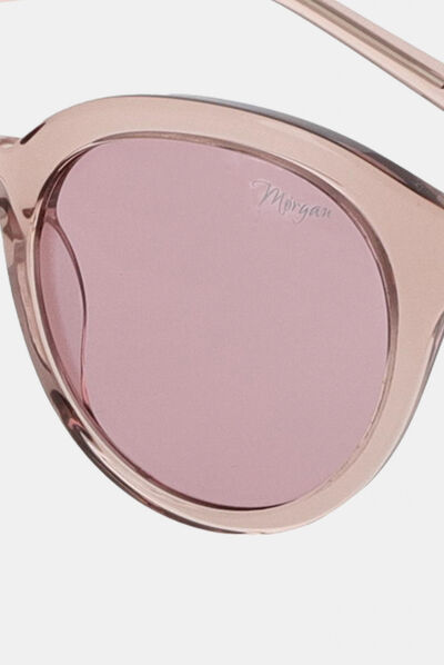 Round sunglasses pink ladies'