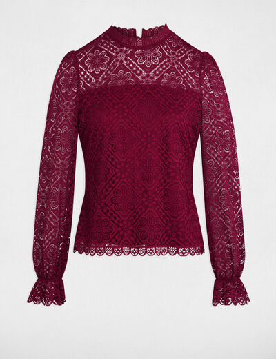 Long-sleeved t-shirt plum women