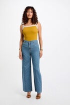 Sleeveless vest top mustard yellow women