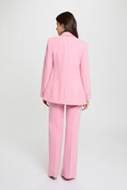 Shawl collar blazer light pink women