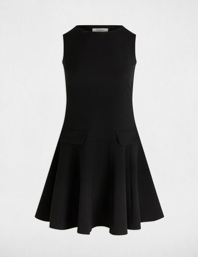 A-line mini dress black women