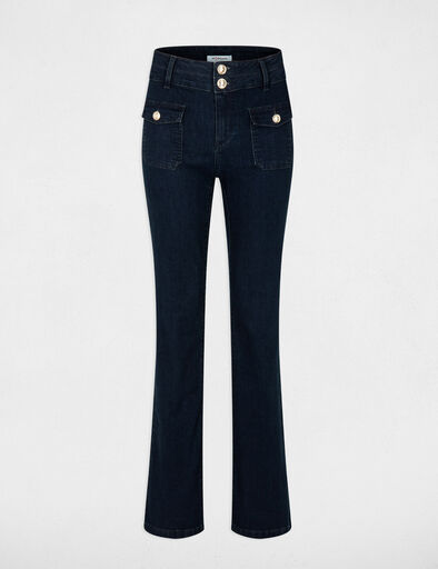 high waisted bootcut jeans raw denim women High-waisted bootcut jeans raw denim women