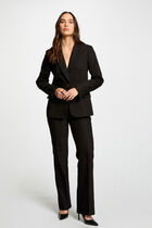 Pantalon ajusté noir femme