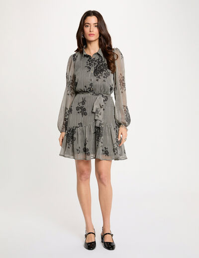 Flowy short dress multicolor women