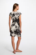 Printed fitted mini dress multicolor women