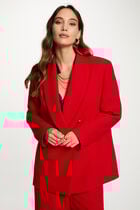 Oversized jacket red women