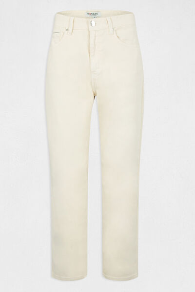 Straight trousers medium ecru ladies'