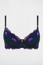 Soutien-gorge à coques noir femme
