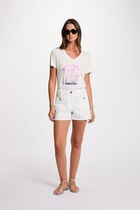 Slogan T-shirt white women