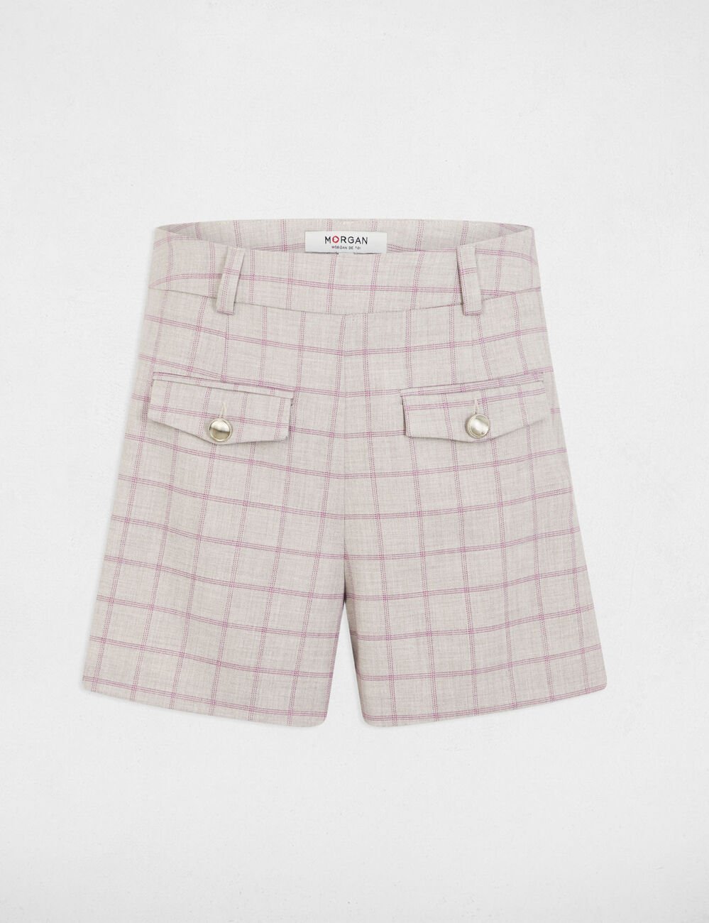 High waist printed shorts multicolor women