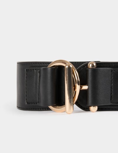 Elasticised belt black women