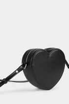 Heart-shaped bag black women