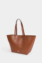 Trapeze shopper bag camel women