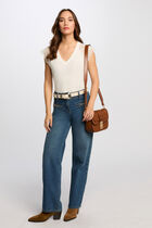 Short-sleeved t-shirt white women