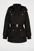 Printed padded jacket black women