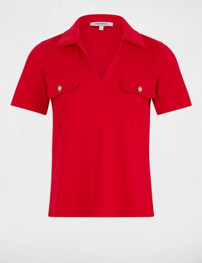 Short-sleeved t-shirt red women