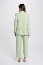 Fitted jacket with tailored collar pastel green women