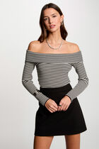 Robe courte droite 2-en-1 noir femme