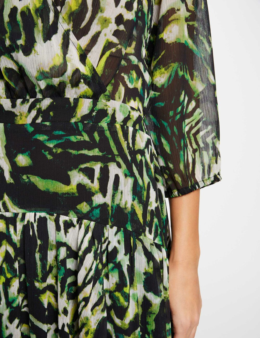 Printed loose maxi dress multicolored women