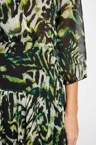 Printed loose maxi dress multicolored women