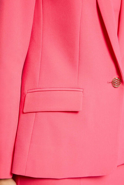 Buttoned waisted jacket pink ladies'