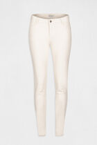 Low-waisted skinny jeans ivory women