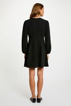 A-line mini dress black women