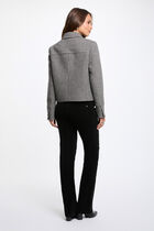 Short jacket with tailored collar multicolor women