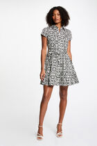 Printed A-line mini dress multicolor women