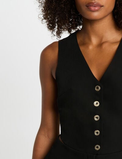 Sleeveless playsuit black women