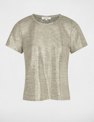 Short-sleeved t-shirt gold women