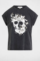 Short sleeve T-shirt dark grey women