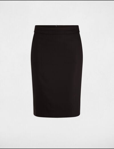 Knee-length pencil skirt black women