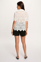 High-waisted shorts black women