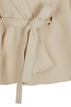 Belted cape ivory women