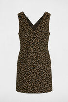 Printed A-line mini dress multicolor women