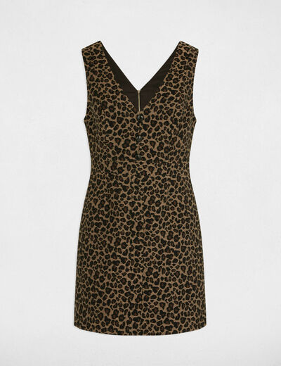 Printed A-line mini dress multicolor women