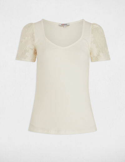 Short-sleeved t-shirt white women