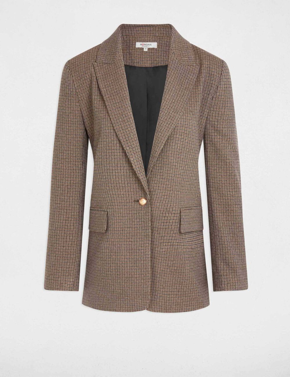 Straight jacket with tailored collar multicolor women