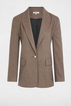 Straight jacket with tailored collar multicolor women
