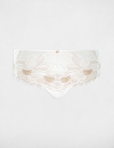 Lace shorties ivory women