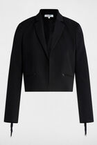 Blazer with fringes black women