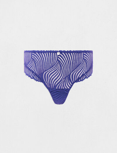 Lace shorties navy blue women